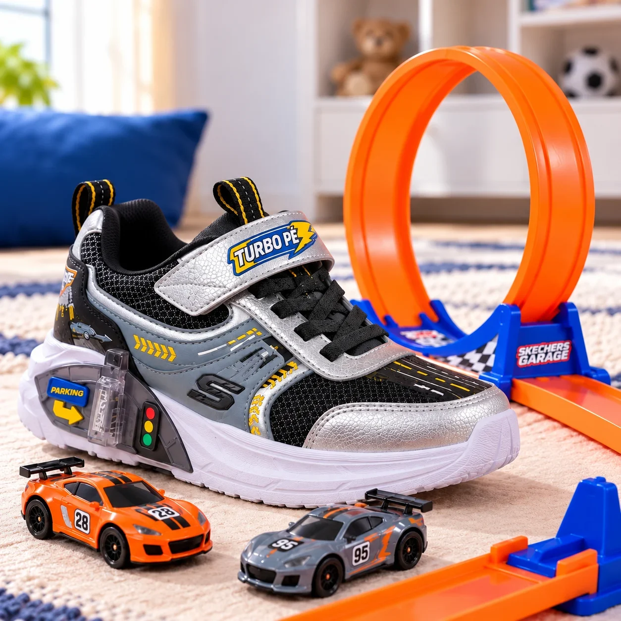 TurboPé© – Tênis com Garagem de Carrinho + Pista Radical — imagem 9
