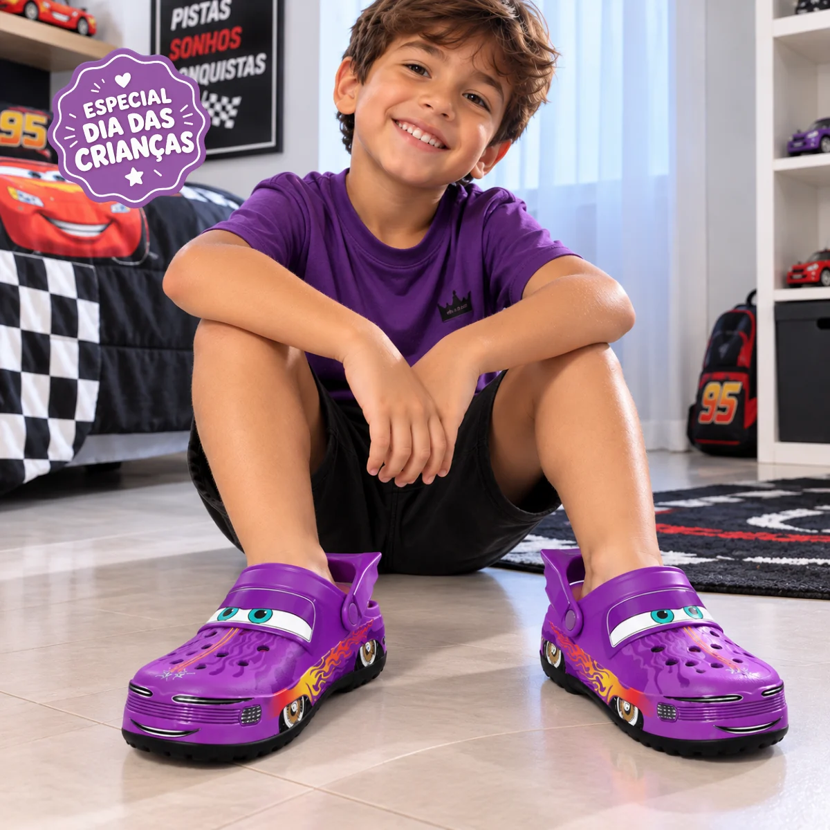 TurboCrocs™ – Calçado Infantil Radical | Modelo Ramone + Nome Personalizado