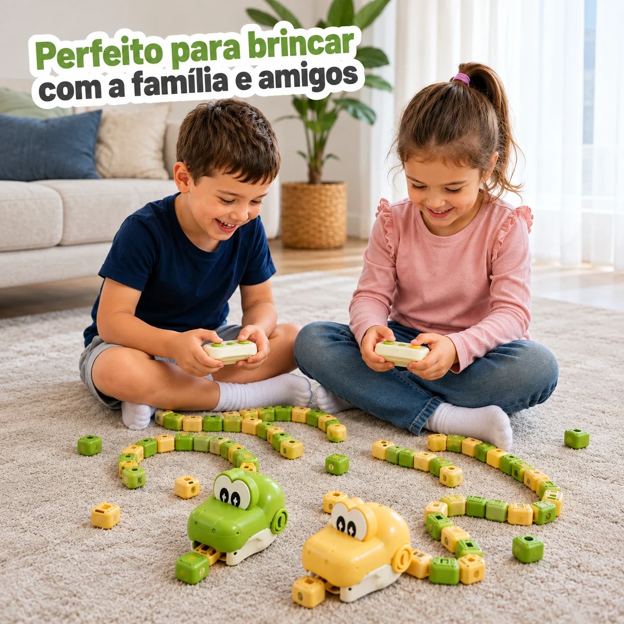 SnakeFun™ – Jogo Interativo | Kit 2 Cobrinhas + 2 Controles — imagem 2