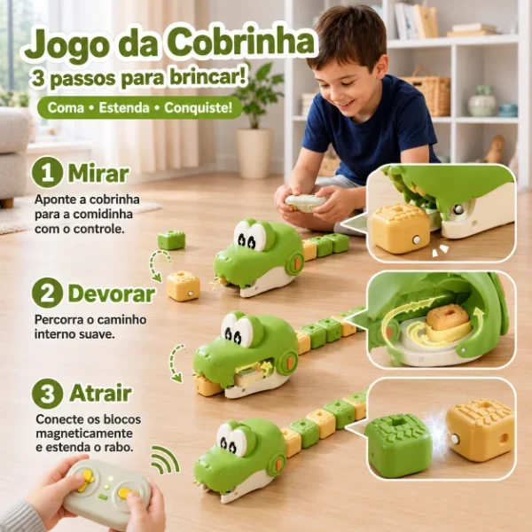 SnakeFun™ – Jogo Interativo | Kit 2 Cobrinhas + 2 Controles — imagem 4